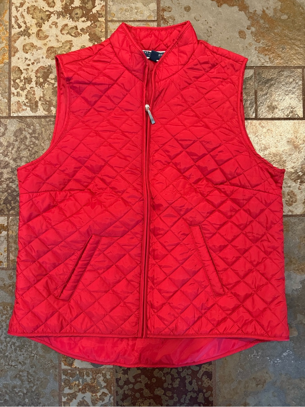 Karen Scott Sport Quilted Red Vest